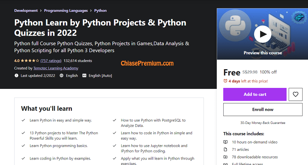 Python Learn by Python Projects & Python Quizzes in 2022