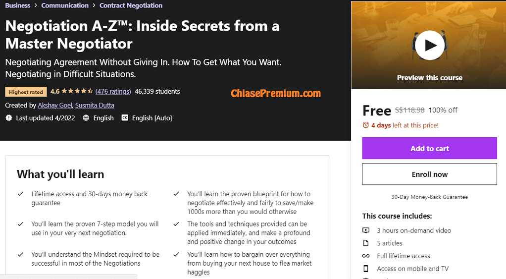 Negotiation A-Z™: Inside Secrets from a Master Negotiator | Free