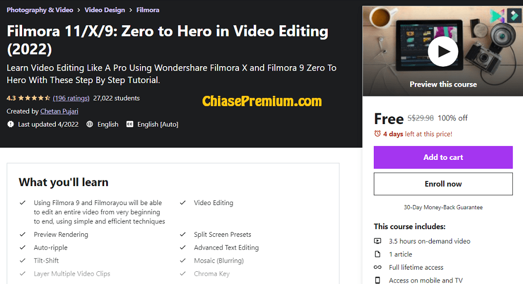 Filmora 11/X/9: Zero to Hero in Video Editing (2022)