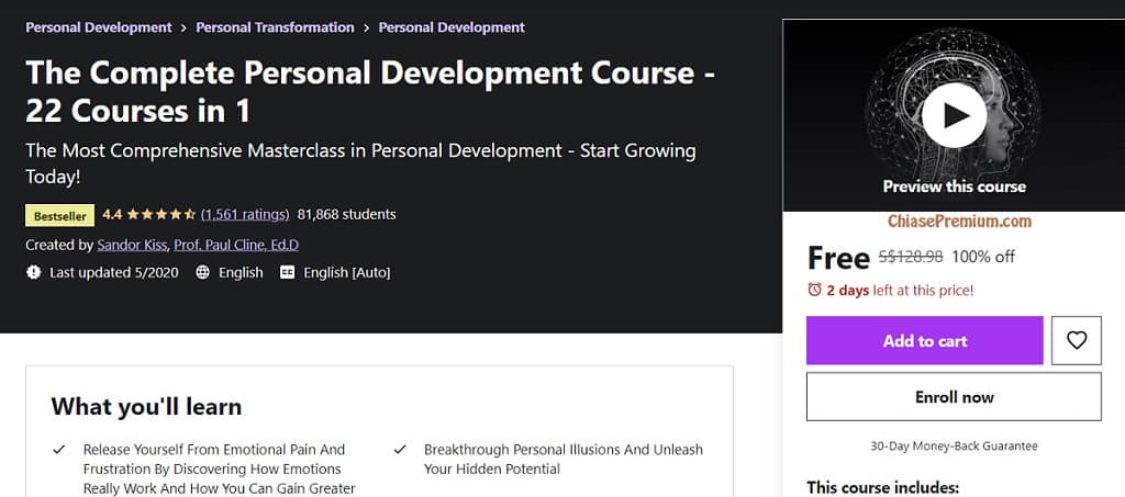 The Complete Personal Development Course - 22 Courses in 1
