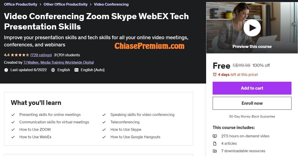 Video Conferencing Zoom Skype WebEX Tech Presentation Skills