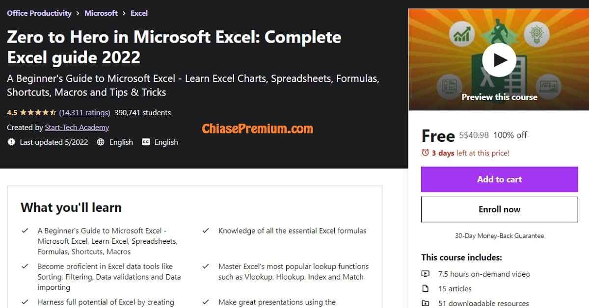Zero to Hero in Microsoft Excel: Complete Excel guide