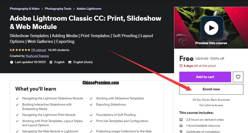 Adobe Lightroom Classic CC: Print, Slideshow & Web Module