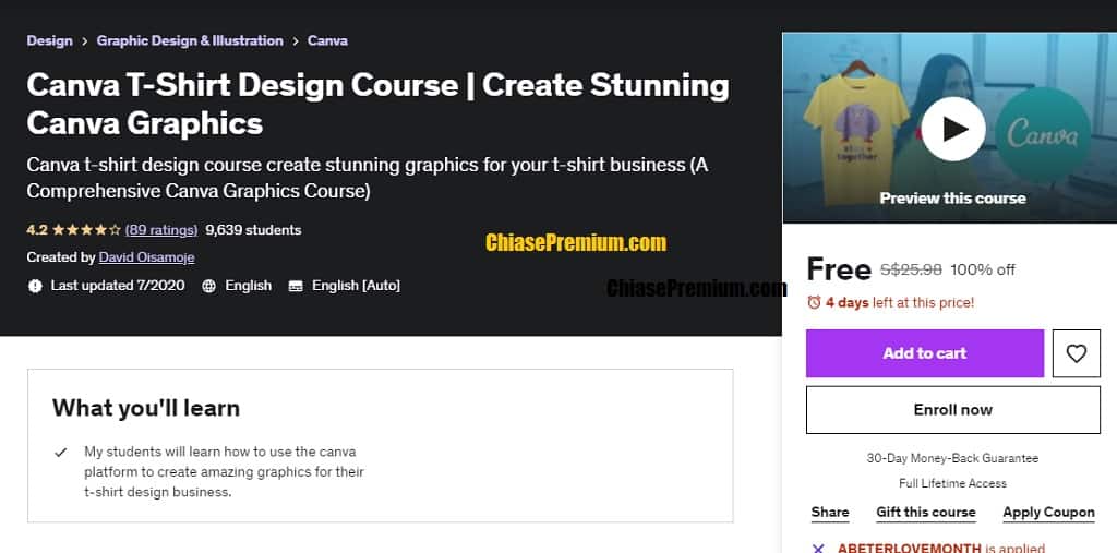 DesignGraphic Design & Illustration Canva - Canva T-Shirt Design Course