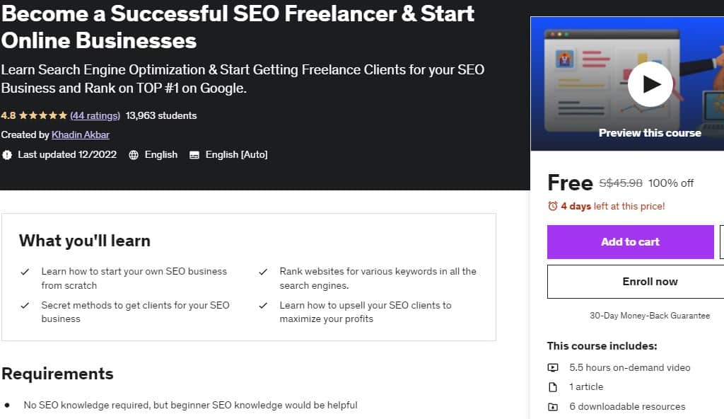Become a Successful SEO Freelancer & Start Online Businesses