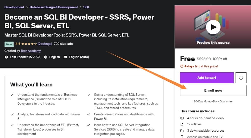 Become an SQL BI Developer - SSRS, Power BI, SQL Server, ETL