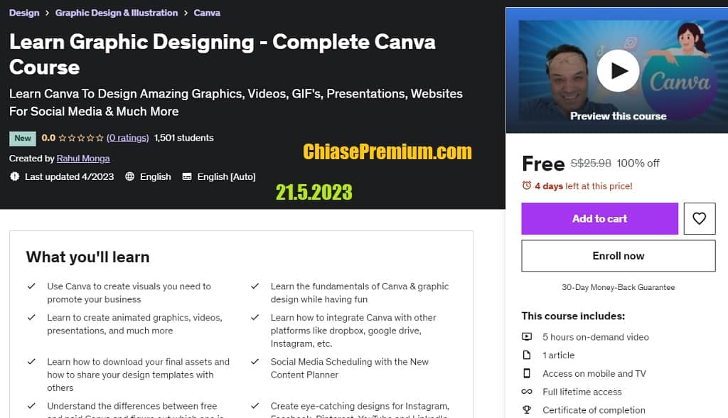 Learn Graphic Designing - Complete Canva Course