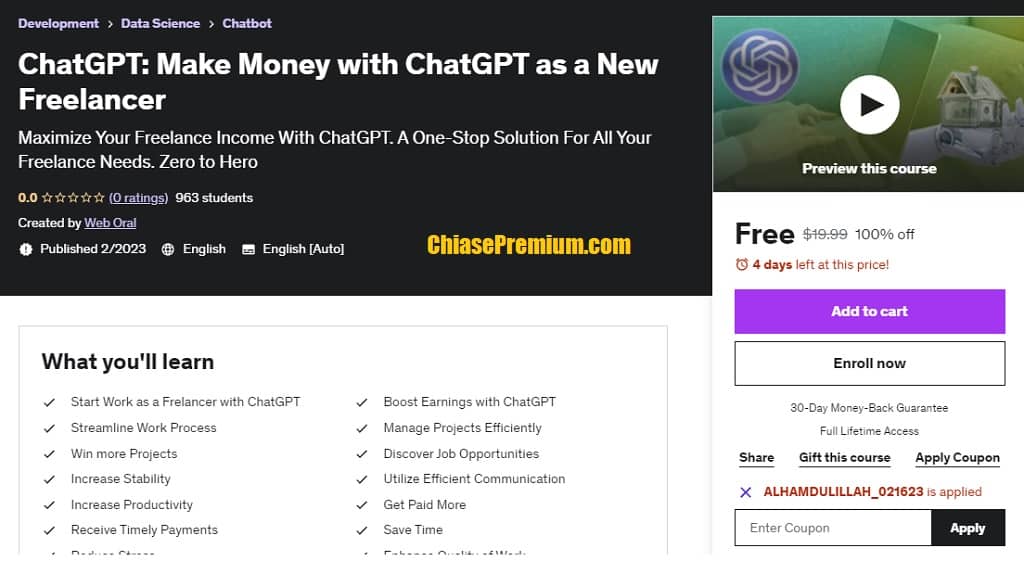 ChatGPT: Make Money with ChatGPT as a New Freelancer