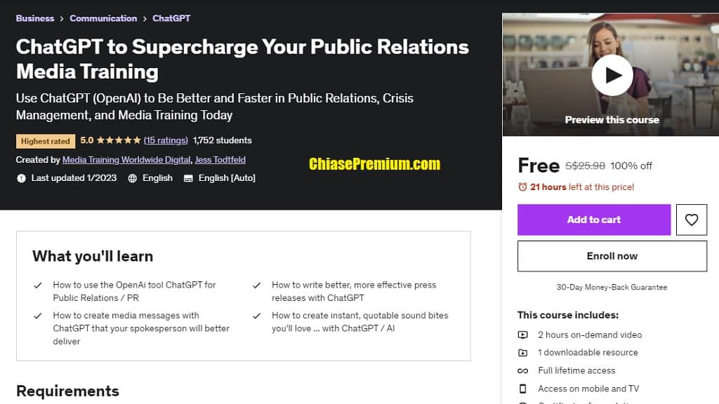 ChatGPT to Supercharge Your Public Relations Media Training