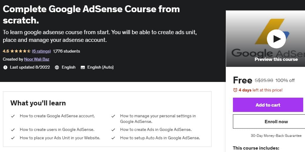 Complete Google AdSense Course from scratch.