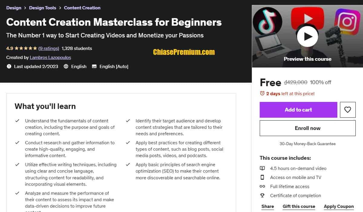 Content Creation Masterclass for Beginners