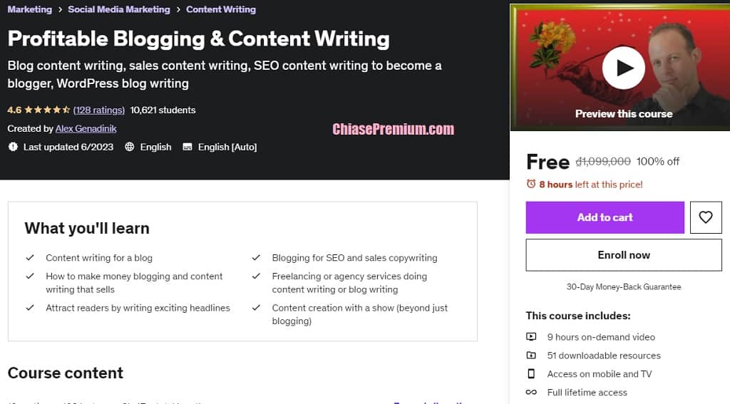 Profitable Blogging & Content Writing