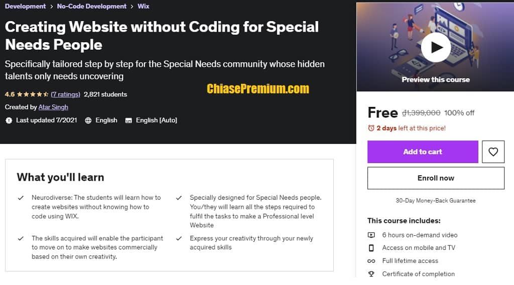 Creating Website without Coding for Special Needs People