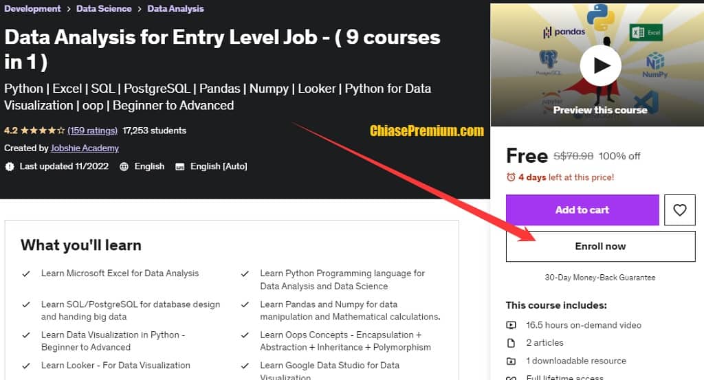 Data Analysis for Entry Level Job - ( 9 courses in 1 )
