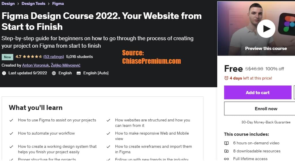 Figma Design Course 2022. Your Website from Start to Finish