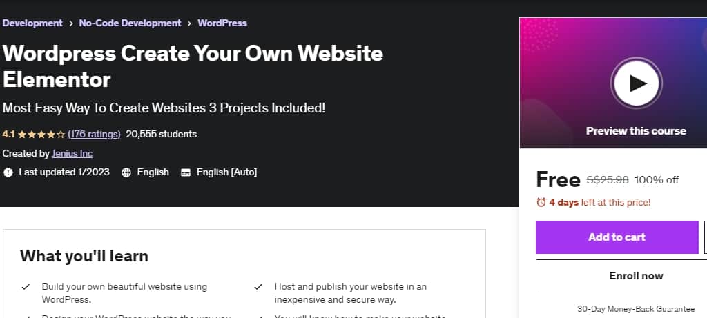 Wordpress Create Your Own Website Elementor