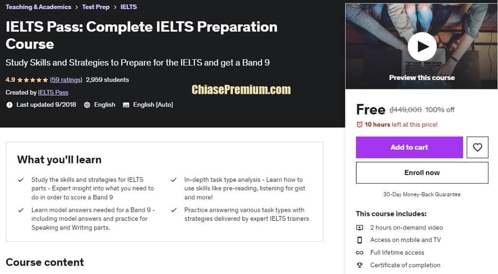 IELTS Pass: Complete IELTS Preparation Course