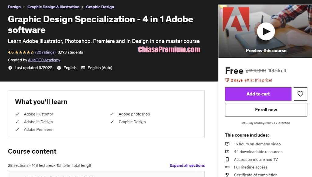 Graphic Design Specialization - 4 in 1 Adobe software