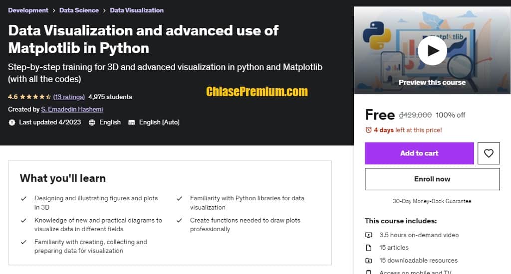 Data Visualization and advanced use of Matplotlib in Python