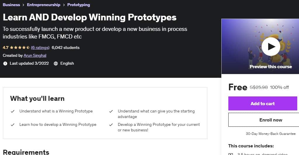 Learn AND Develop Winning Prototypes
