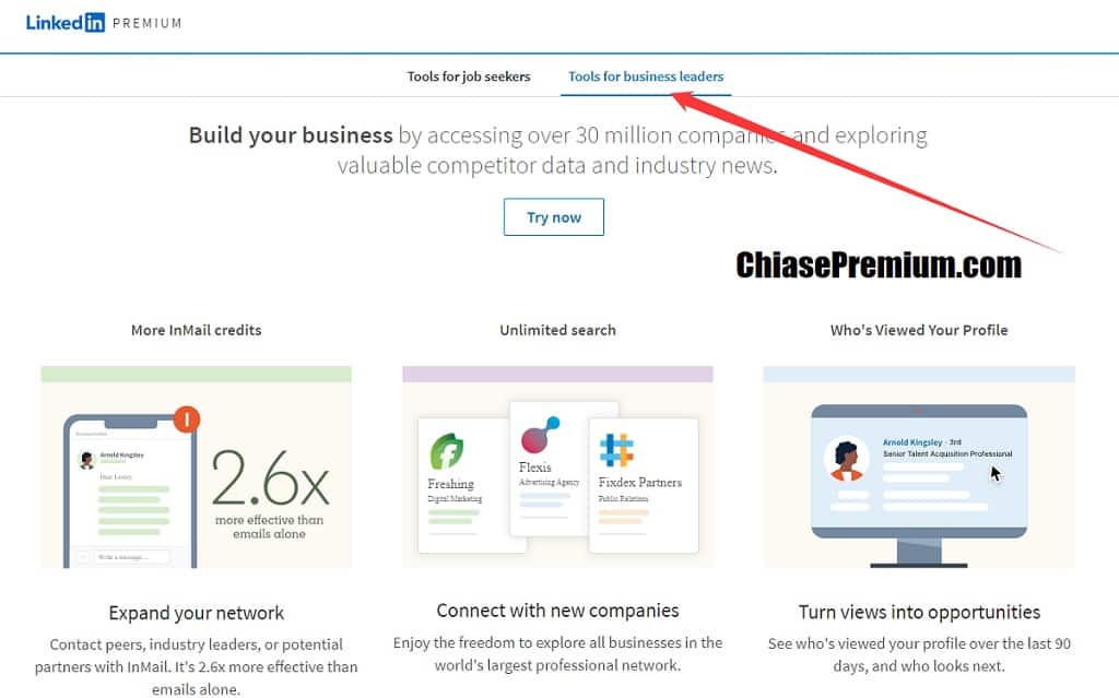 LinkedIn Premium: Tools for business leaders,