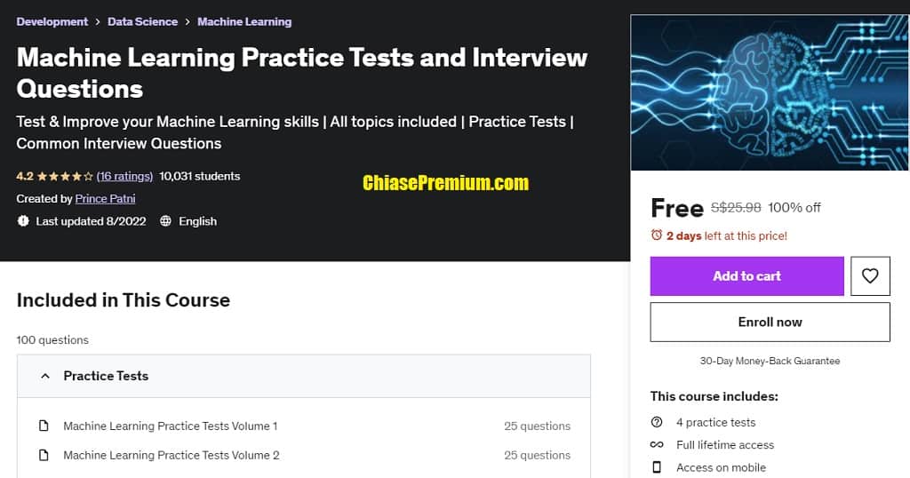 Machine Learning Practice Tests and Interview Questions