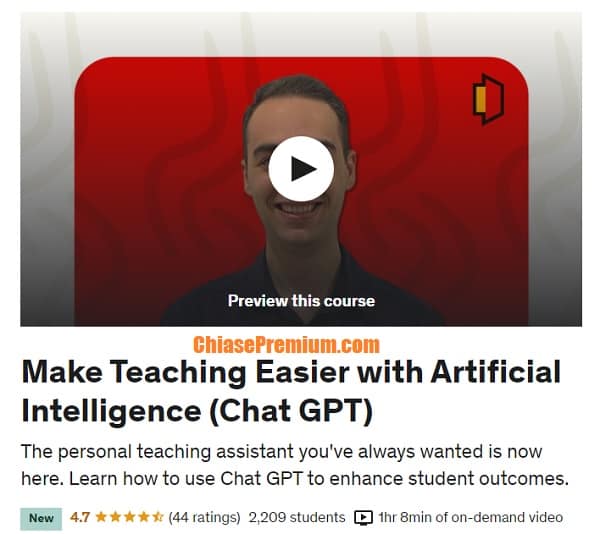Make Teaching Easier with Artificial Intelligence (Chat GPT)