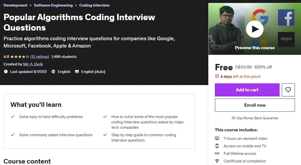 Popular Algorithms Coding Interview Questions