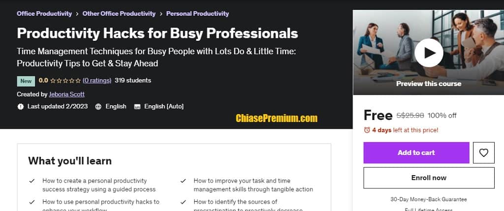 Productivity Hacks for Busy Professional