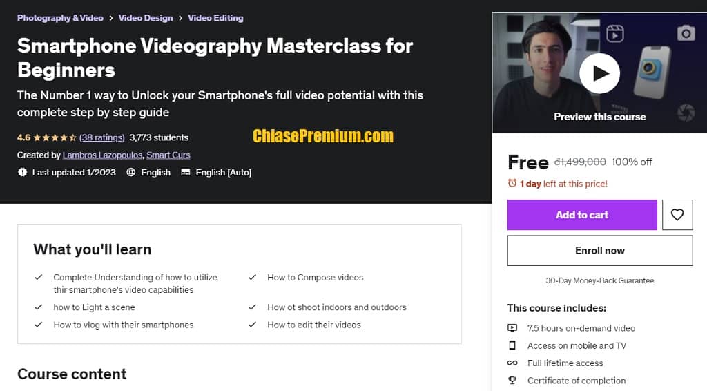 Smartphone Videography Masterclass for Beginners