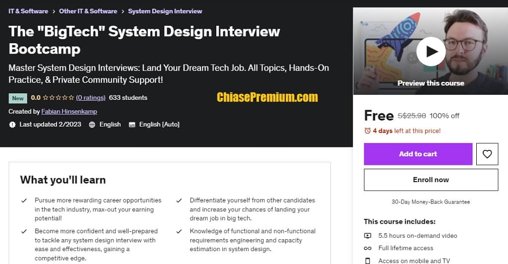 The "BigTech" System Design Interview Bootcamp