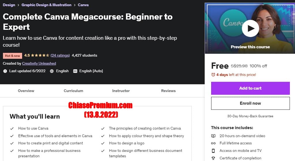 Complete Canva Megacourse: Beginner to Expert Learn how to use Canva for content creation like a pro with this step-by-step course!