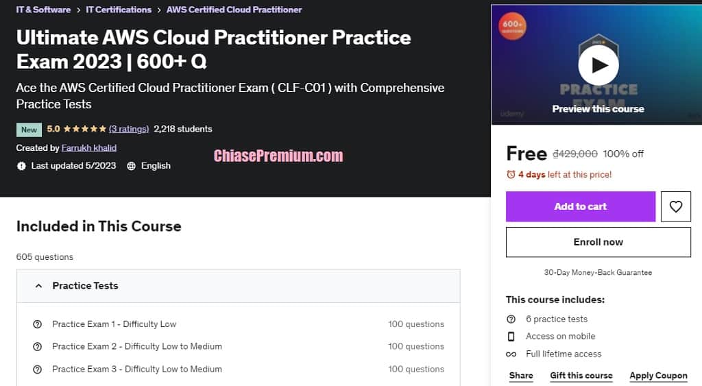 Ultimate AWS Cloud Practitioner Practice Exam 2023 | 600+ Q