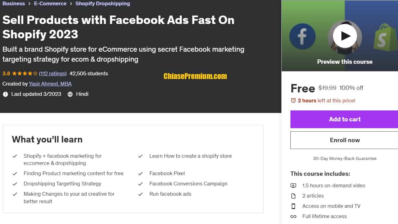 Sell Products with Facebook Ads Fast On Shopify