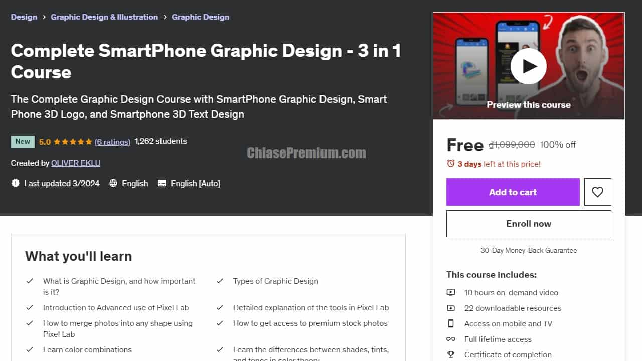 Complete SmartPhone Graphic Design - 3 in 1 Course