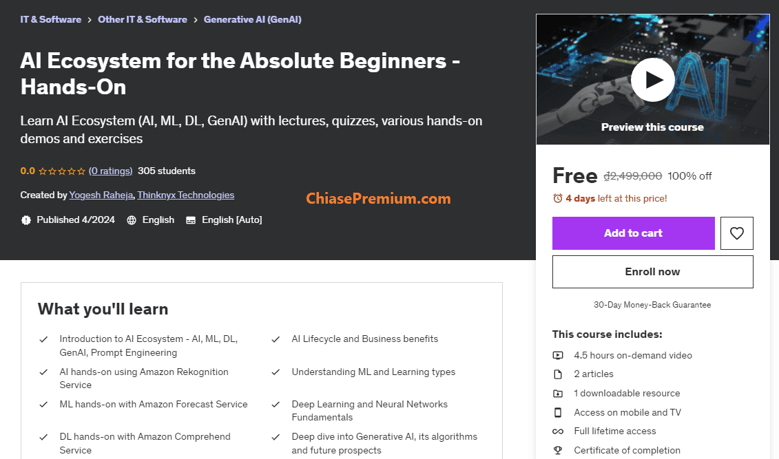 AI Ecosystem for the Absolute Beginners course