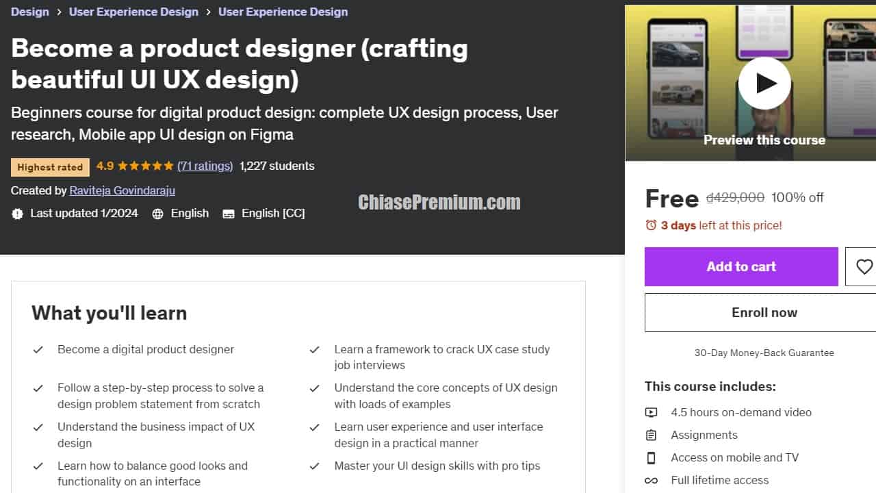 Become a product designer (crafting beautiful UI UX design)