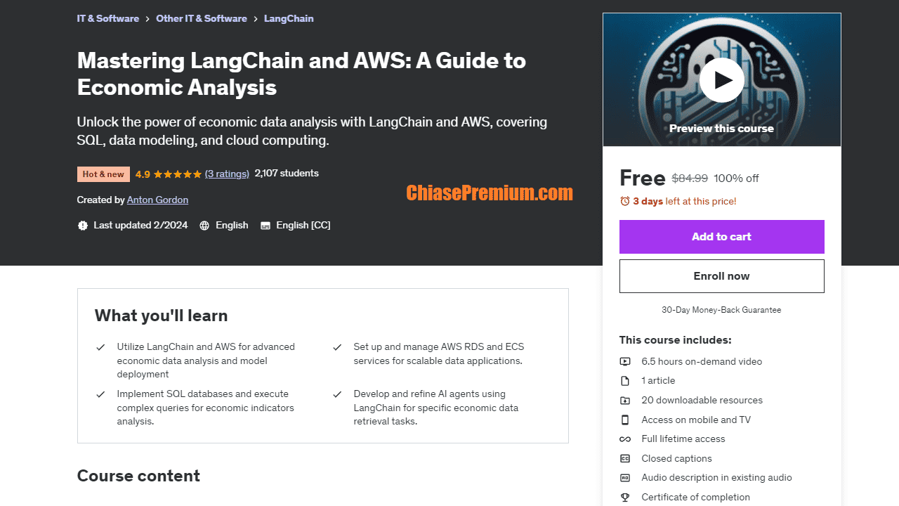 Mastering LangChain and AWS: A Guide to Economic Analysis