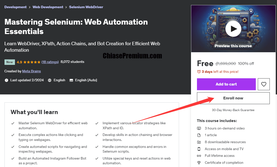 Mastering Selenium: Web Automation EssentialsLearn WebDriver, XPath, Action Chains, and Bot Creation for Efficient Web Automation