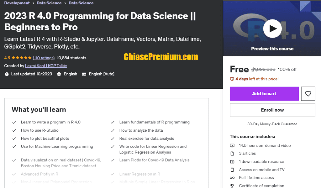 R 4.0 Programming for Data Science -| Beginners to Pro