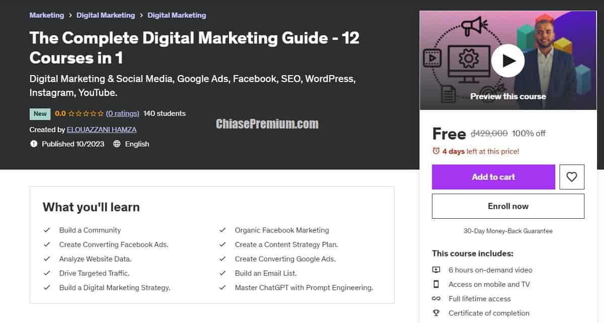 The Complete Digital Marketing Guide - 12 Courses in 1