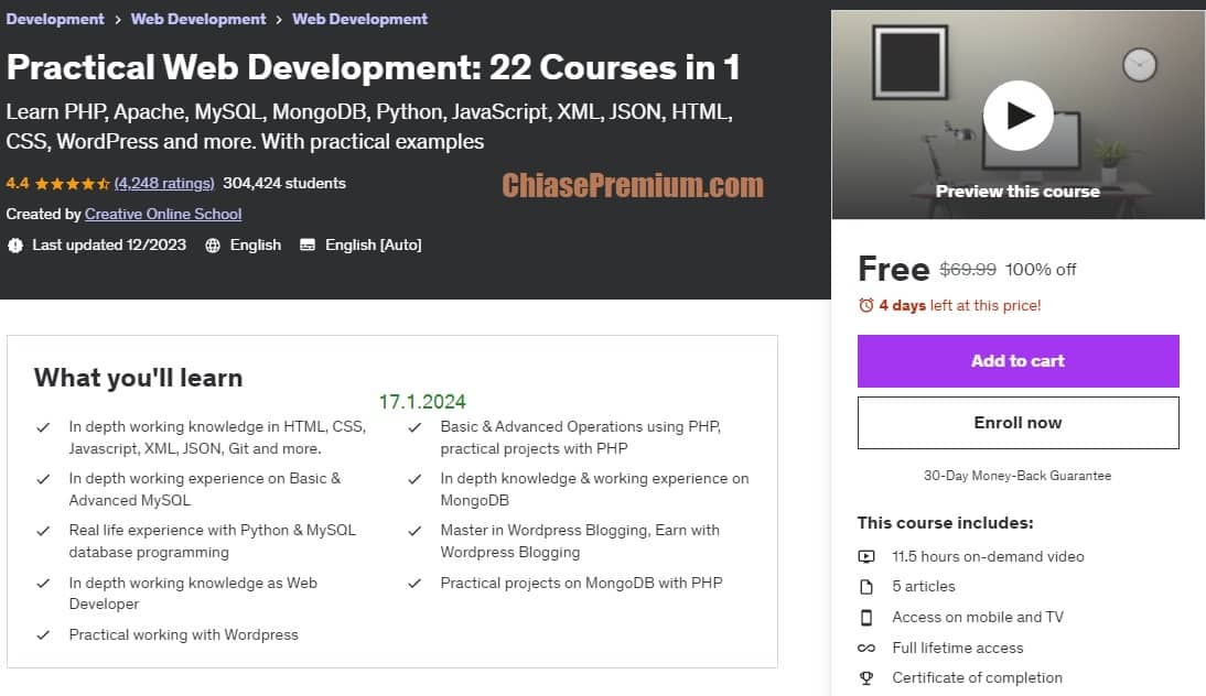 Practical Web Development: 22 Courses in 1
