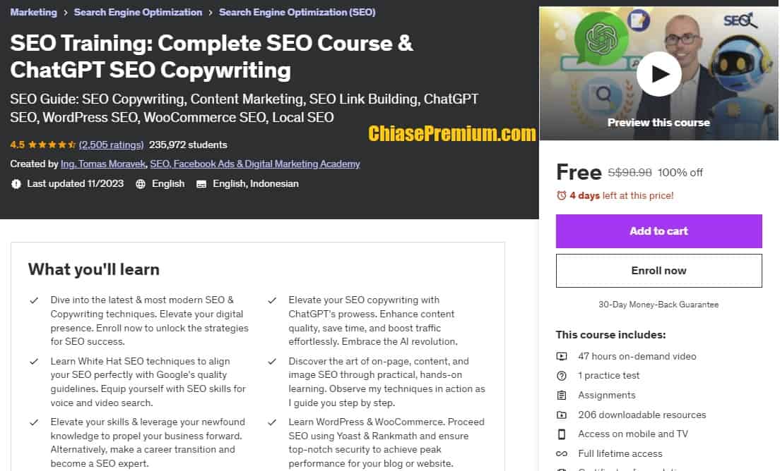 SEO Training: Complete SEO Course & ChatGPT SEO Copywriting