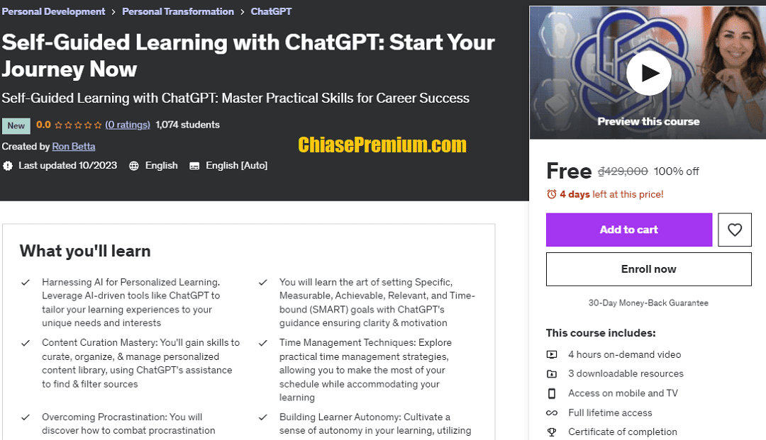 Self-Guided Learning with ChatGPT: Start Your Journey Now
