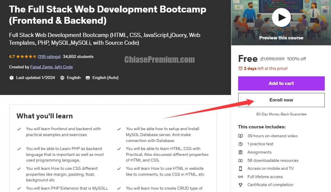 The Full Stack Web Development Bootcamp (Frontend & Backend)